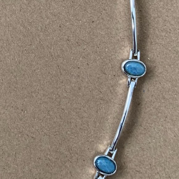 NWOT Genuine Silver (not plated)  and Opal Bracelet - Picture 5 of 6